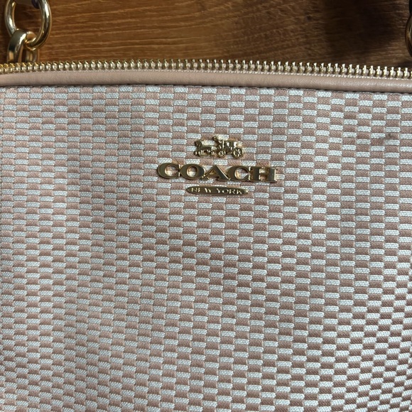 Coach Ava Zip Tote in Legacy Jacquard purse cream - Picture 3 of 16